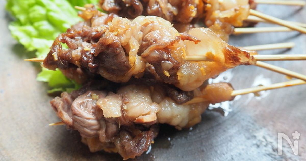 ヒシと牛肉の串焼きのレシピ