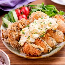 【鮭と舞茸のフライ】簡単タルタルソースで秋を味わう♡