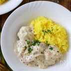 レモンマスタードの鶏肉のフリカッセ（さっぱりクリーム煮）