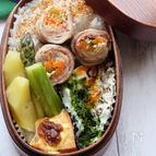 【15分弁当】ササっと3種の野菜巻き弁当❗️