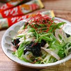 焼肉のお供はこれで決まり！？『水菜ともやしの韓国風サラダ』