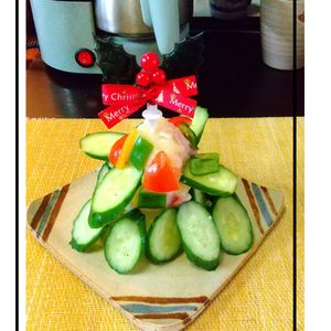 チョロリスの作ってみた!投稿(クリスマスツリーのポテトサラダ)