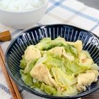 ＊ほっと優しい＊キャベツと油揚げの白だし煮【簡単あと一品】