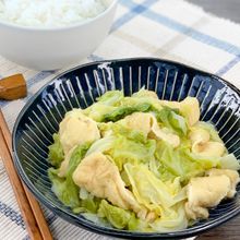 *ほっと優しい*キャベツと油揚げの白だし煮【簡単あと一品】