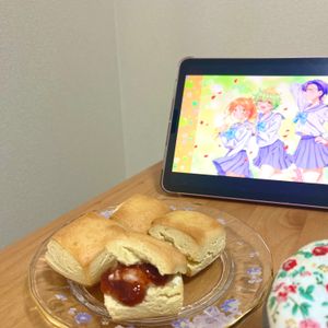 お腹空いたねこの作ってみた!投稿(ポリ袋で！油分・卵なし！【米粉ミルクスコーン】)