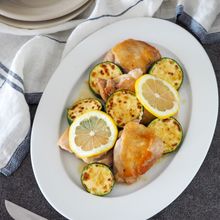 【鶏とズッキーニのレモンバター】爽やか酸味が暑い日にぴったり