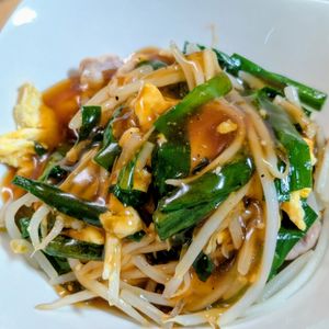 まゆのの作ってみた!投稿(行列のできる中華屋さんの😋もやしニラ玉あんかけ🤩💖)