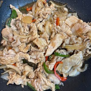 257391の作ってみた!投稿(間違いない！5分で出来てご飯がすすむ＊豚こまの甘酢照り焼き)