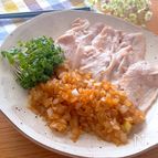 さっぱり食べられる♡豚ロースのオニオンソース