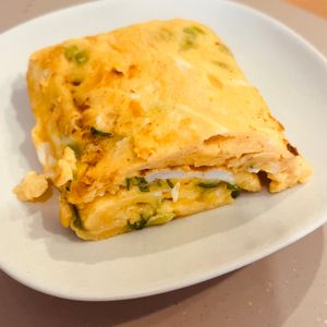 金の作ってみた!投稿(やさしい味わい♪ねぎ入り卵焼き)