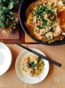 夕飯のおかず☆豚バラ肉とえのきと豆腐の重ね蒸し