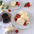 トースターで簡単！ホワイトロールケーキ