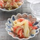 ねぎとカニカマのぬた（酢味噌和え）