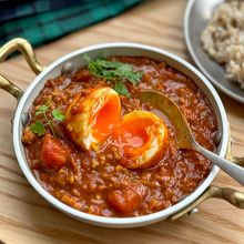 【卵のキーマカレー】卵の甘みでマイルドに