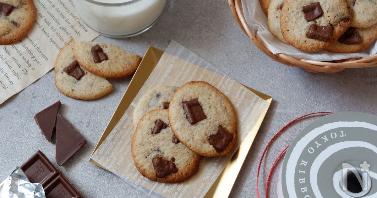 グルテンフリーのチョコチップクッキーワッフルのレシピ