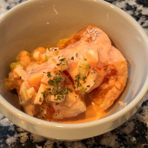 968467の作ってみた!投稿(トマトのおいしい食べ方🤩トマトの濃厚オーロラマリネ😋🍅)