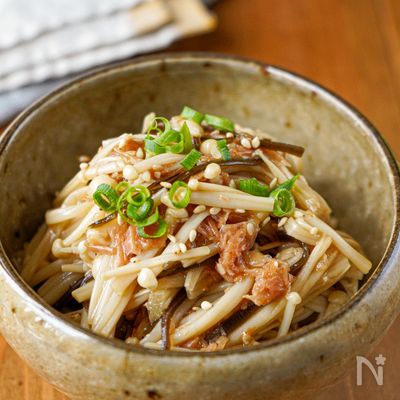 【レンジで2分♪えのきの和風おかか和え】簡単副菜♡︎
