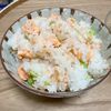 Natsukoの作ってみた!投稿(お代わり必至！超簡単！塩鮭と枝豆の混ぜご飯)