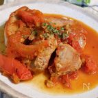 たった3つの材食材で！〈豚ヒレ肉のトマト煮〉高タンパク低脂質
