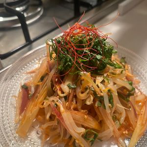 あやの作ってみた!投稿(大葉香るもやし茗荷)