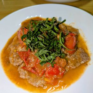 joe sanの作ってみた!投稿(【牛肉とトマトのにんにく醤油炒め】パパッと10分！夏おかず♪)
