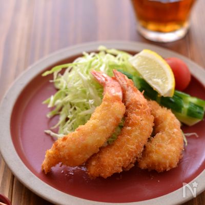 そのままでおいしいエビフライ