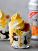 詰めるだけ♥夏おやつ♥マンゴー チョコケーキヨーグルトアイス