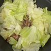 キャベツと豚こまの《にんにく♡旨ぽん炒め》の工程2