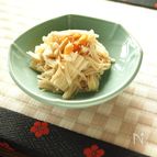 レンジで3分！さっぱりエノキの梅和え