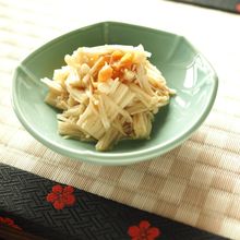 レンジで3分!さっぱりエノキの梅和え
