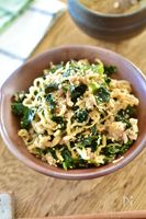 [切り干し大根とツナのごま味噌和え]ポリ袋だけのお守りレシピ