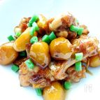 秋の香り♪栗と鶏肉のこっくり煮