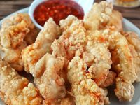 鶏ささみで作る、ディップでヤンニョムチキン