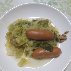 KUMIKOの作ってみた!投稿(とろ旨！たっぷりキャベツのコンソメ煮★粒マスタード添え)