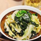 【キャベツとワカメの生姜ナムル】火も包丁も使わず！レンジ調理