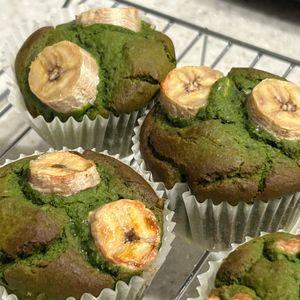 シンプル生活スタート！の作ってみた!投稿(混ぜるだけ♪【ふわふわ♡米粉の抹茶いちごマフィン】)