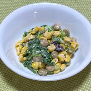 キャピタンの作ってみた!投稿(春を味わう♫菜の花のごまレモンマヨサラダ)