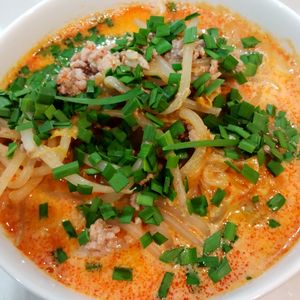 693296の作ってみた!投稿(【ピリ辛キムチごま味噌うどん】ピリ辛うま辛味が食欲そそる！)