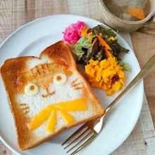 トーストにお絵描きしよう!【にゃでぃあトースト】