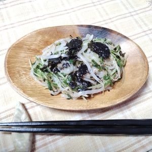 M＊Pの作ってみた!投稿(箸が止まらない！もやしと豆苗の韓国風ナムル)