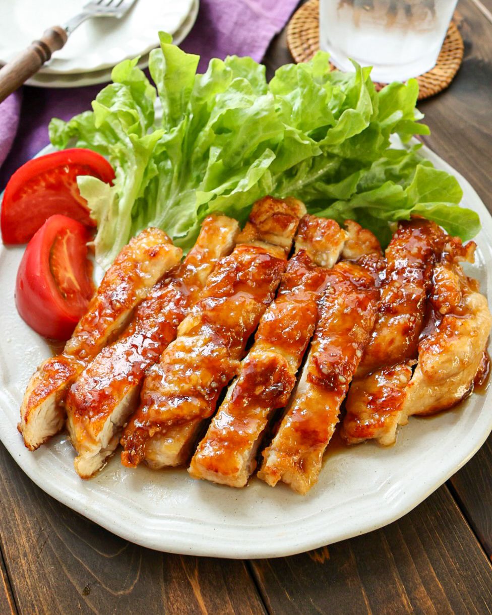 鶏むね肉しっとり♡てりやきガーリックチキン】これは旨い！ | レシピ