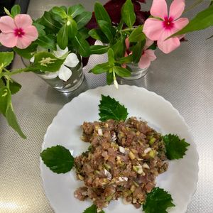 そら・ゆずの作ってみた!投稿(おつまみに♪アジの旨味がたっぷりの【なめろう】)