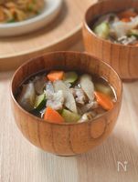 【豚こま塩豚汁】地味だけど絶品♪