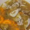ほっこり♪豚ひき肉とれんこんのみそ汁の工程5