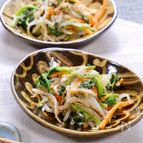レンジで一気に調理☆『ほうれん草と人参ともやしの胡麻和え』