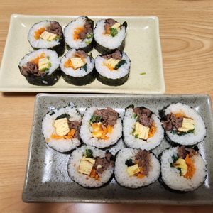 utanoの作ってみた!投稿(キンパ(韓国風海苔巻き)。)