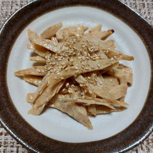 よっこの作ってみた!投稿(【ごぼうの照りマヨソテー】ごはんがすすむ！)