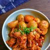 味しみ新じゃがと手羽元の照り煮の工程5