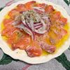 綾鷹ルイの作ってみた!投稿(【基本のサーモンカルパッチョ】簡単!激うま!新玉ねぎで!)