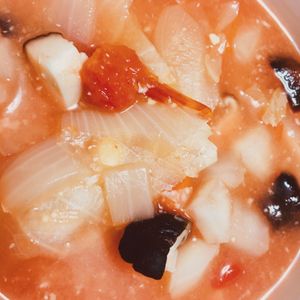 YOKO.TNKの作ってみた!投稿(味噌が隠し味・残り野菜で冷蔵庫をお片づけ♪和風ミネストローネ)